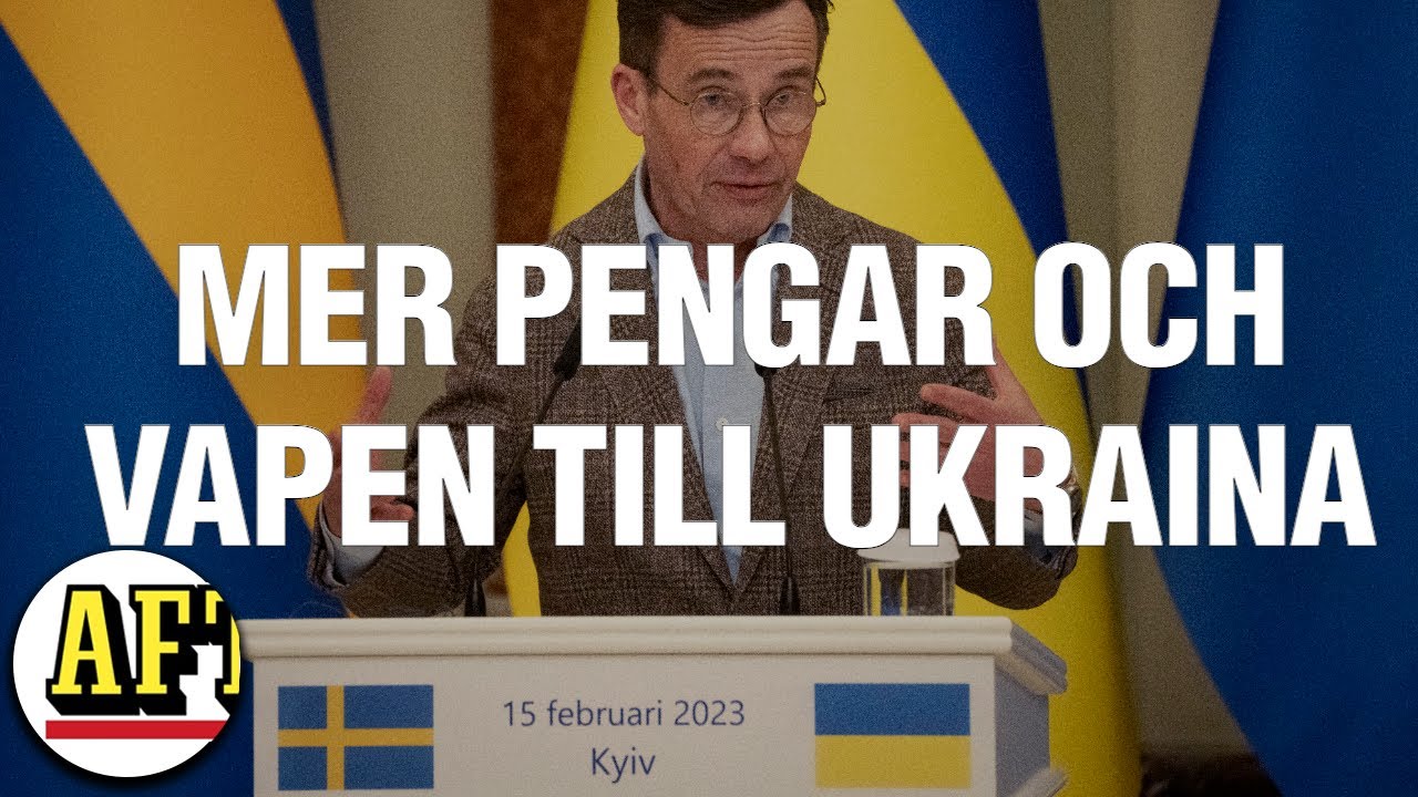Statsministern på plats i Ukraina – höll pressträff med Zelenskyj