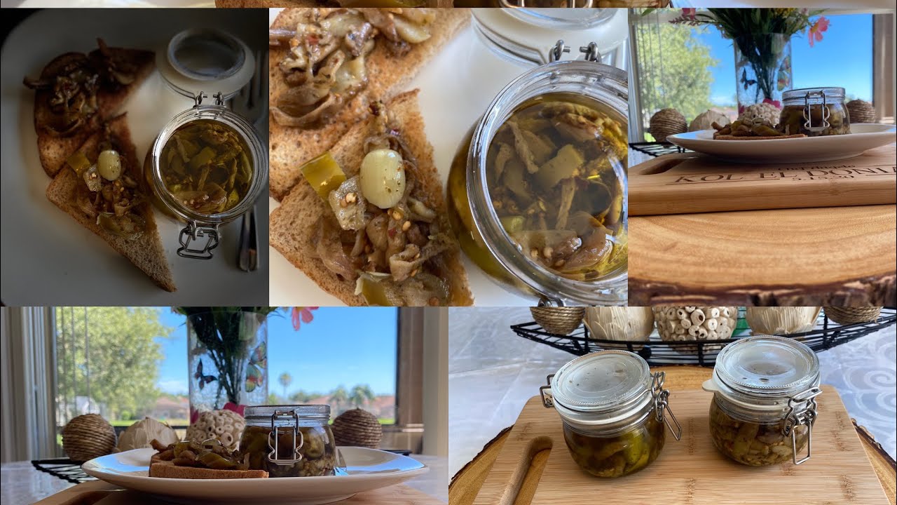 تخليل الباذنجان بالطريقة الايطالي جديد وروعة italian style pickled eggplant