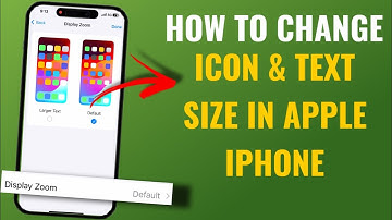 How To Change Apple Iphone Text & Icon Size | Iphone Display Zoom | English