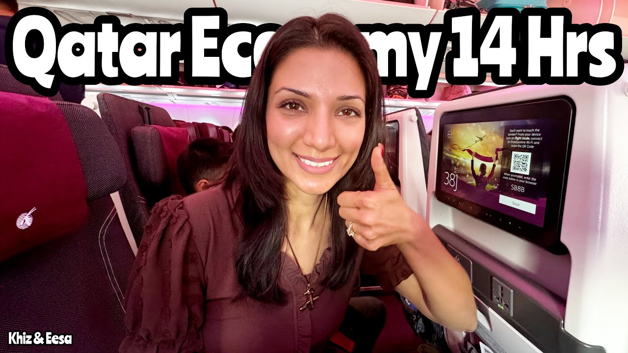 Qatar Airways A350-900 Economy Review ✈️ 14.5 Hours from Doha to New York (JFK) 🇶🇦🇺🇸