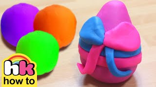 How to Make Play Doh Easter Eggs | Easter Play Doh for Kids | HooplaKidz How To
