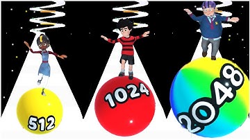 Dennis & Gnasher 2048 BallRun - Gameplay Walkthrough - Max Levels (Lvl 121-140) Android/IOS