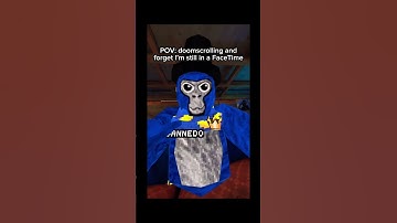 POV: Doomscrolling but forget tat I’m still in a FaceTime call #shorts #short #gorillatag #gtag