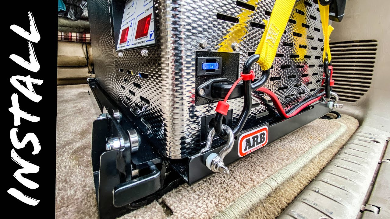 FRIDGE FREEZER SLIDE INSTALL ARB & National Luna 50L Land Cruiser