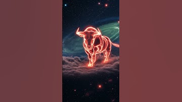 Taurus Zodiac Hologram | Golden Bull Constellation in Stunning 4K