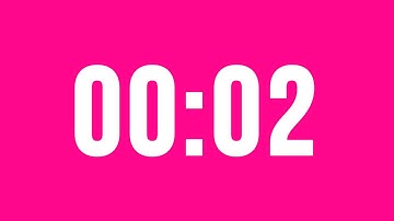 2 Second Countdown Timer No Music With Alarm Clock At The End