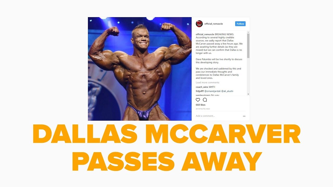 death 27 year old champion (Dallas McCarver) Cause of an overdose You will  be remembered, my friend . . . . . . . . #fitness #gym #workout…