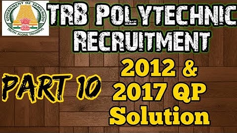 TRB ece question paper/trb ece preparation/trb ece polytechnic study materials/trb ece 2017/trb ece