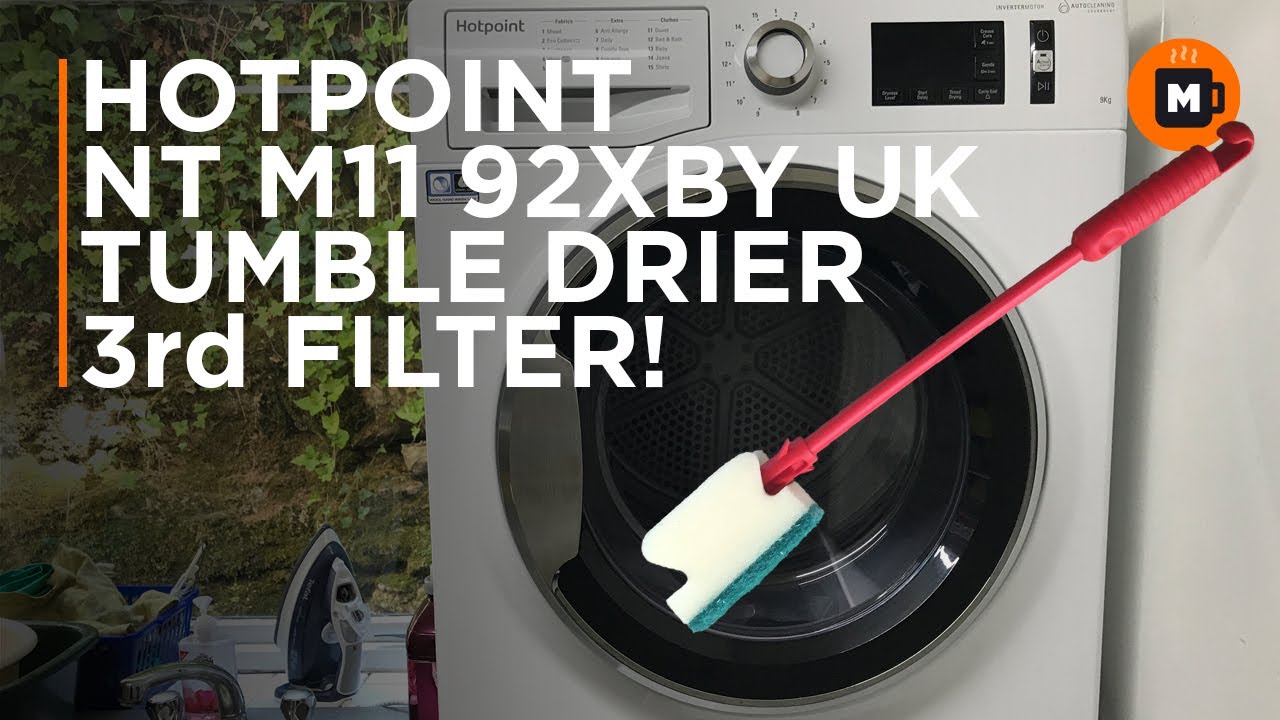 Hotpoint NT M11 92XBY UK Heat Pump Tumble Drier 3rd filter found! - YouTube