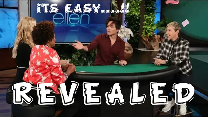 Shin Lim REVEALED  !! Card Trick in Ellen Show [ T...