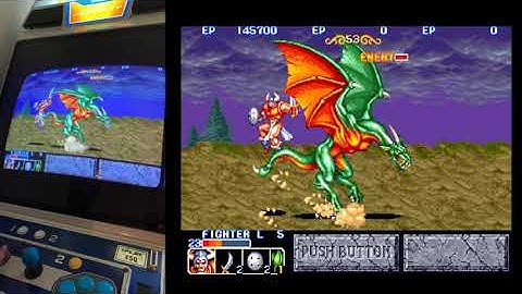 Mister FPGA on arcade monitor - The King of Dragons (CPS1 core)