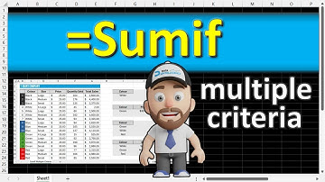Sumif from a list, Sumif using Multiple Criteria - EXCEL Formula tutorial