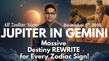 Retrograde Jupiter in Gemini DEC 5TH: Your ZODIAC Sign