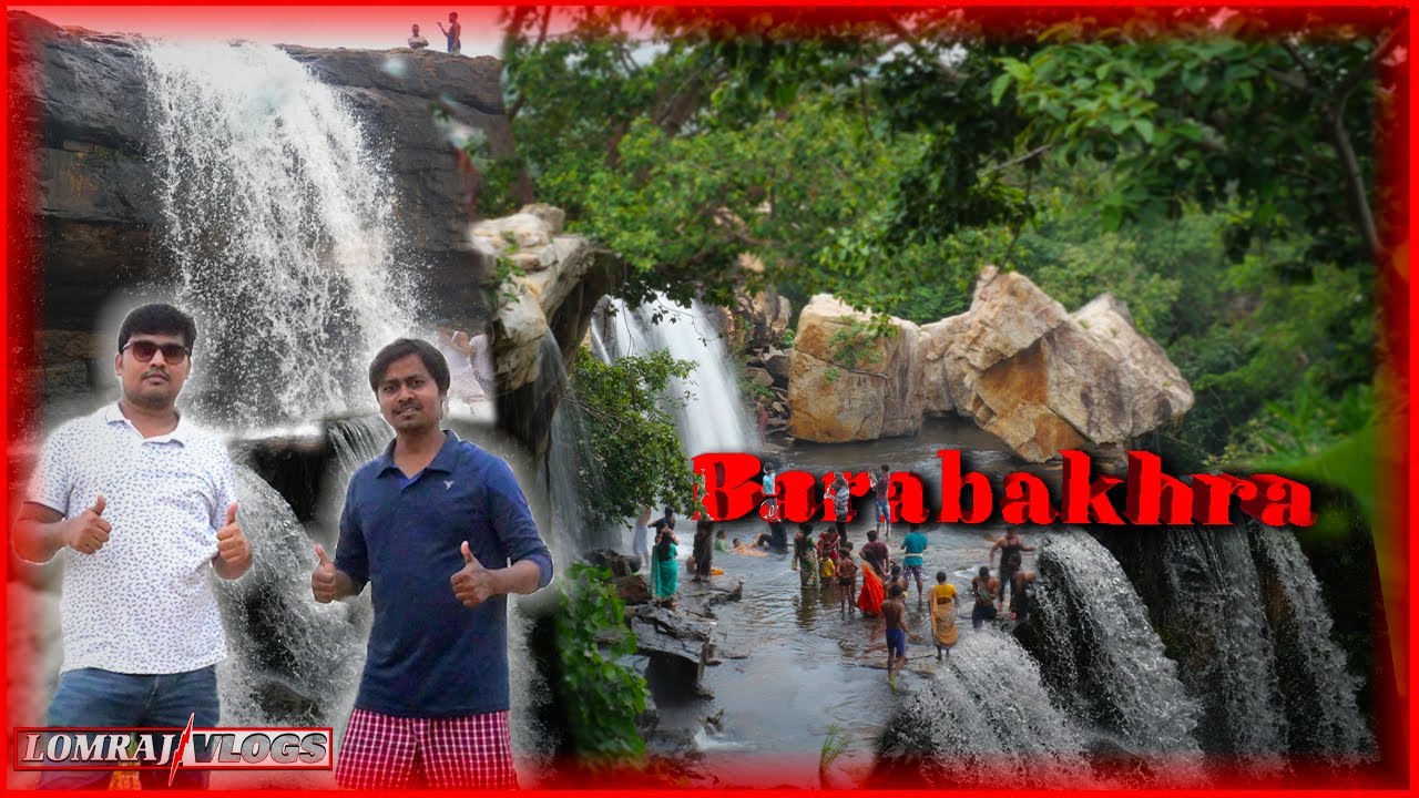BARABAKHRA WATERFALL || Barapahad || Heavy Rain Water Flow || Bath || Lomraj Vlogs