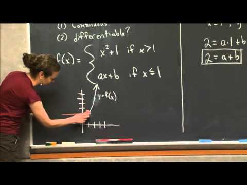 Smoothing a Piece-wise Function | MIT 18.01SC Single Variable Calculus, Fall 2010