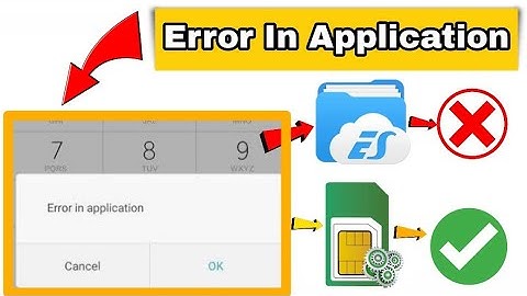 how to fix error in application in airtel sim ✅ Error in application problem ko kaise solve Karen