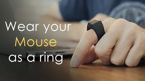 A mouse/ touchpad that you can wear as your ring!
