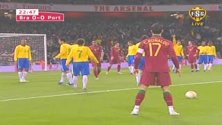 Show Lendário de Ronaldo / Kaká / Quaresma! Brasil 0-2 Portugal (2007) Resenha Completa.