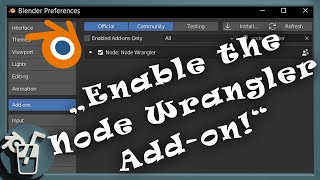 When Blender YouTubers tell you to enable the Node Wrangler Add-on