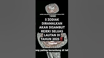5 Zodiak akan disambut rejeki seluas lautan di tahun 2025 #zodiakhariini #zodiakharian #horoscope