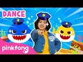  police sharks  dance along  kids rhymes  lets dance together  pinkfong songs