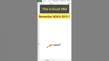Snake Animation with Excel VBA Code
