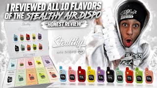 I reviewed all 10 flavors of the Stealthy Air dispo “honest review”❗️