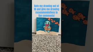 Squirtle Drawing! #art#drawing#pokemon#shorts