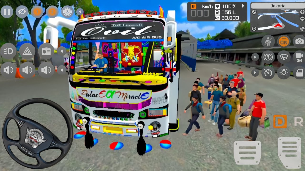 💥Bus Simulator Best Commonclub Full LED Lighting | New Solo Mod Map Extreme Offroad Gameplay