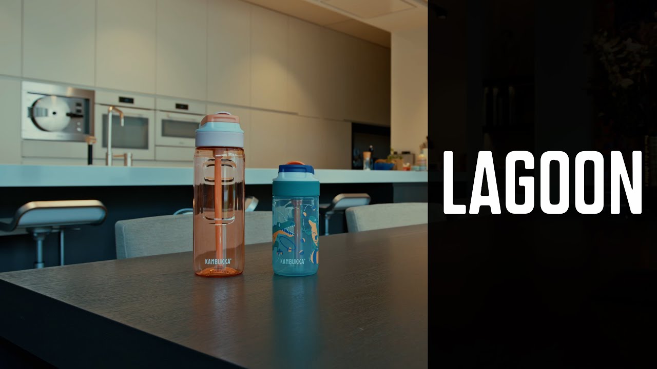 Kambukka Lagoon Water Bottle w/ Spout 500ml Dino Boardflip