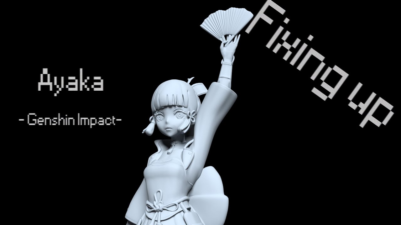 3D Printable Ayaka - Genshin Impact by Mandrake