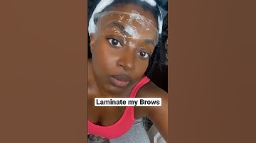 Eyebrow Lamination almost took me out #laminated #eyebrows #shorts #funny #shortsvideo