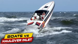 CAPTAIN ALMOST GOES VERTICAL AT BOCA INLET ! | Boats vs Haulover Inlet