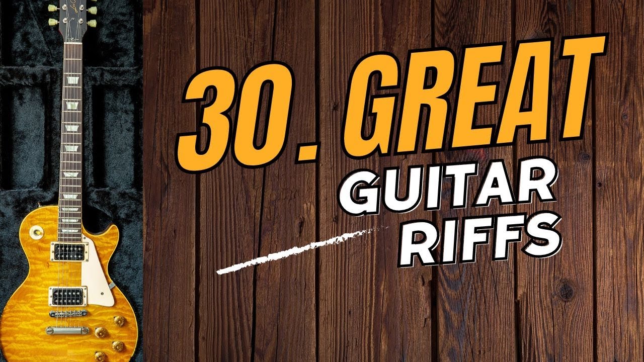 30 Great Guitar Riffs of All Time - YouTube