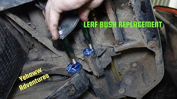 Leaf spring bushing replacement
