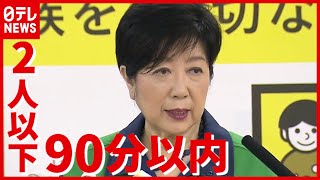 東京都 “酒提供”の条件が明らかに…「午後７時まで」「２人以下」「９０分以内」（2021年6月18日放送「news zero」より）