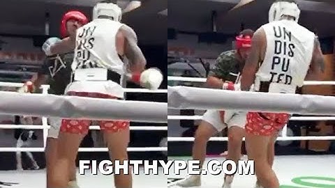 USYK "KNOCKED OUT" DAVE ALLEN IN SPARRING LEAK; ALLEN RETIRES: "DON