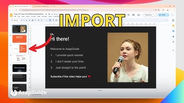 How to Import Slides from Another Google Slides Presentation