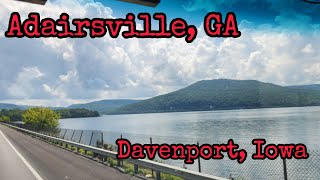 Adairsville, Georgia to Davenport, Iowa