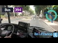 Bus 394 ratp  issy val de seine rer  bourglareine rer  4k