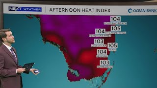 Heat advisories in effect in South Florida as feels-like temperatures soar to about 105 degrees