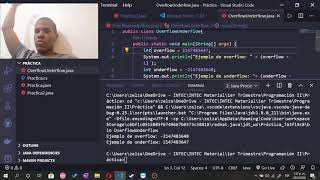 Explicando los errores Overflow y Underflow sobre datos enteros de 32 bits.