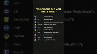 Which One's Your Favorite Language? #programming #coder #shorts