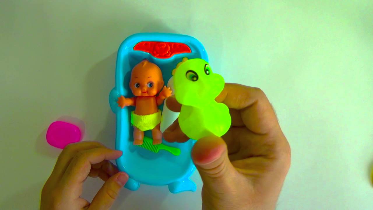 Распаковка Куклы Пупса в ване с аксессуарами