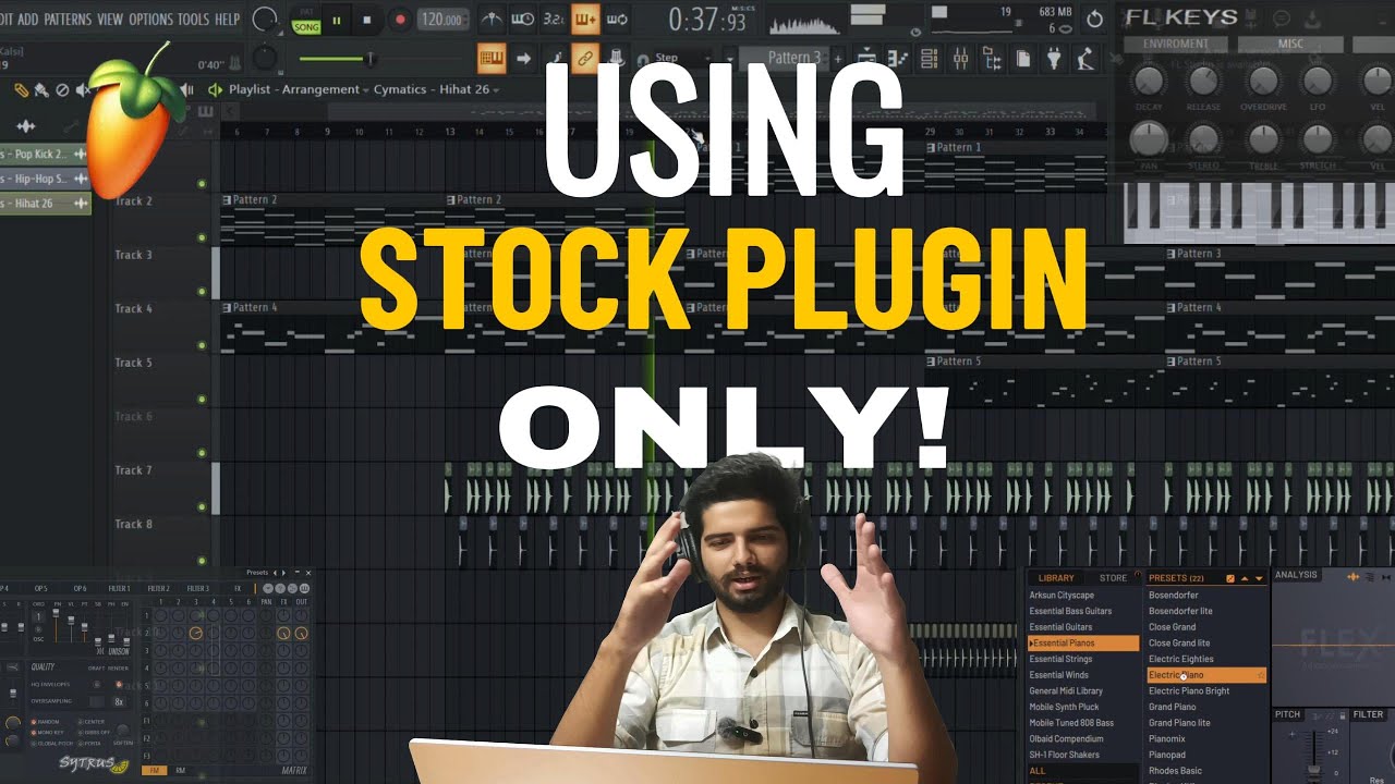 MAKING MUSIC USING ONLY FL STUDIO STOCK PLUGINS| CHALLENGE SERIES #1 ...