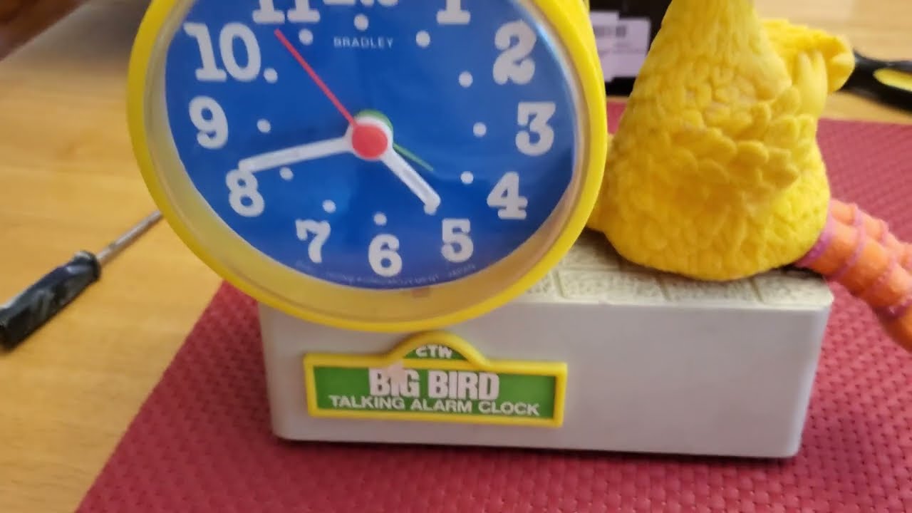 1970s Bradley Big Bird Alarm Clock Ozen Music Box Repair YouTube