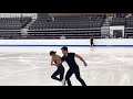 Jessica Calalang and Brian Johnson 2021 Cranberry Open SP (Practice)