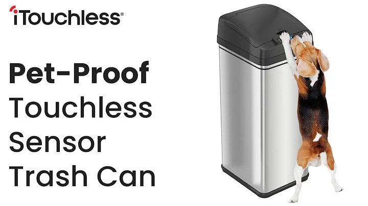 PetGuard Pet-Proof Touchless Sensor Trash Can from iTouchless
