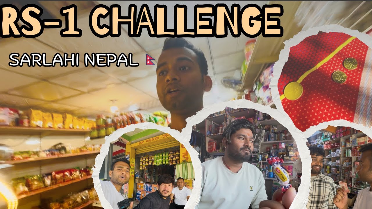 🇳🇵 Nepal Rs1 Shopping Challenge | Unexpected Twist! 😳