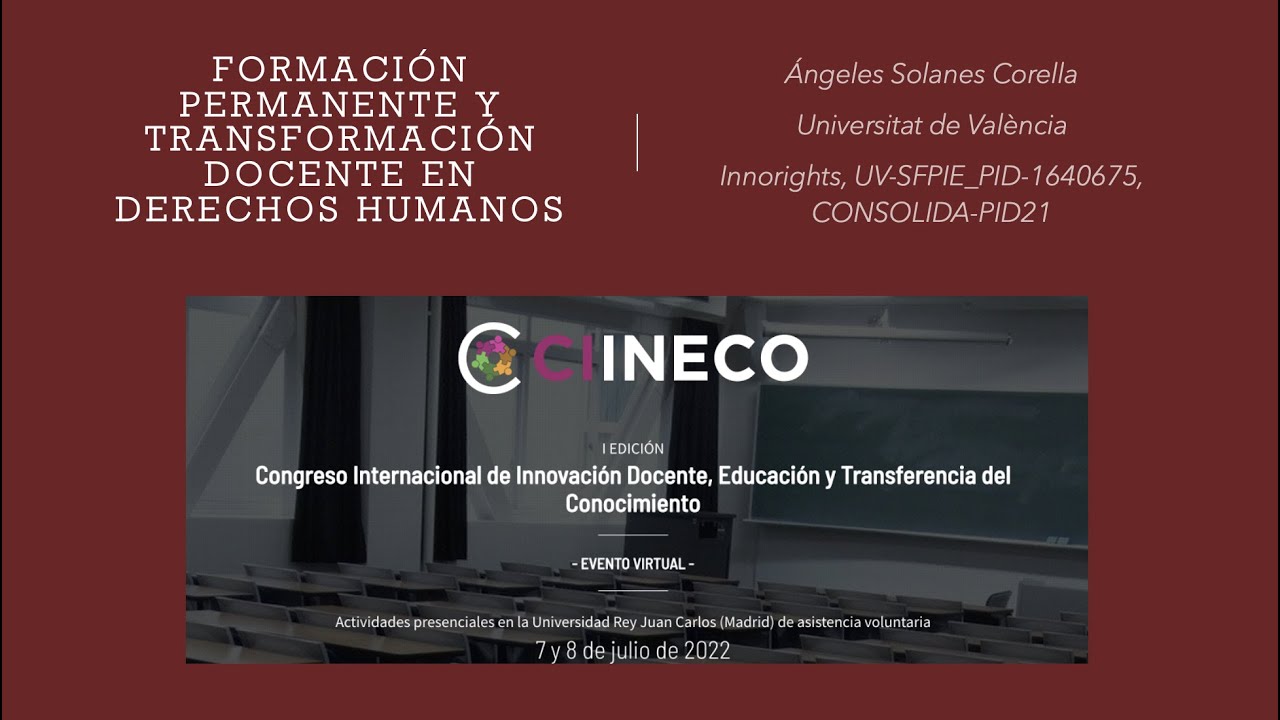 Formación permanente y transformación docente en Derechos Humanos. Ángeles  Solanes